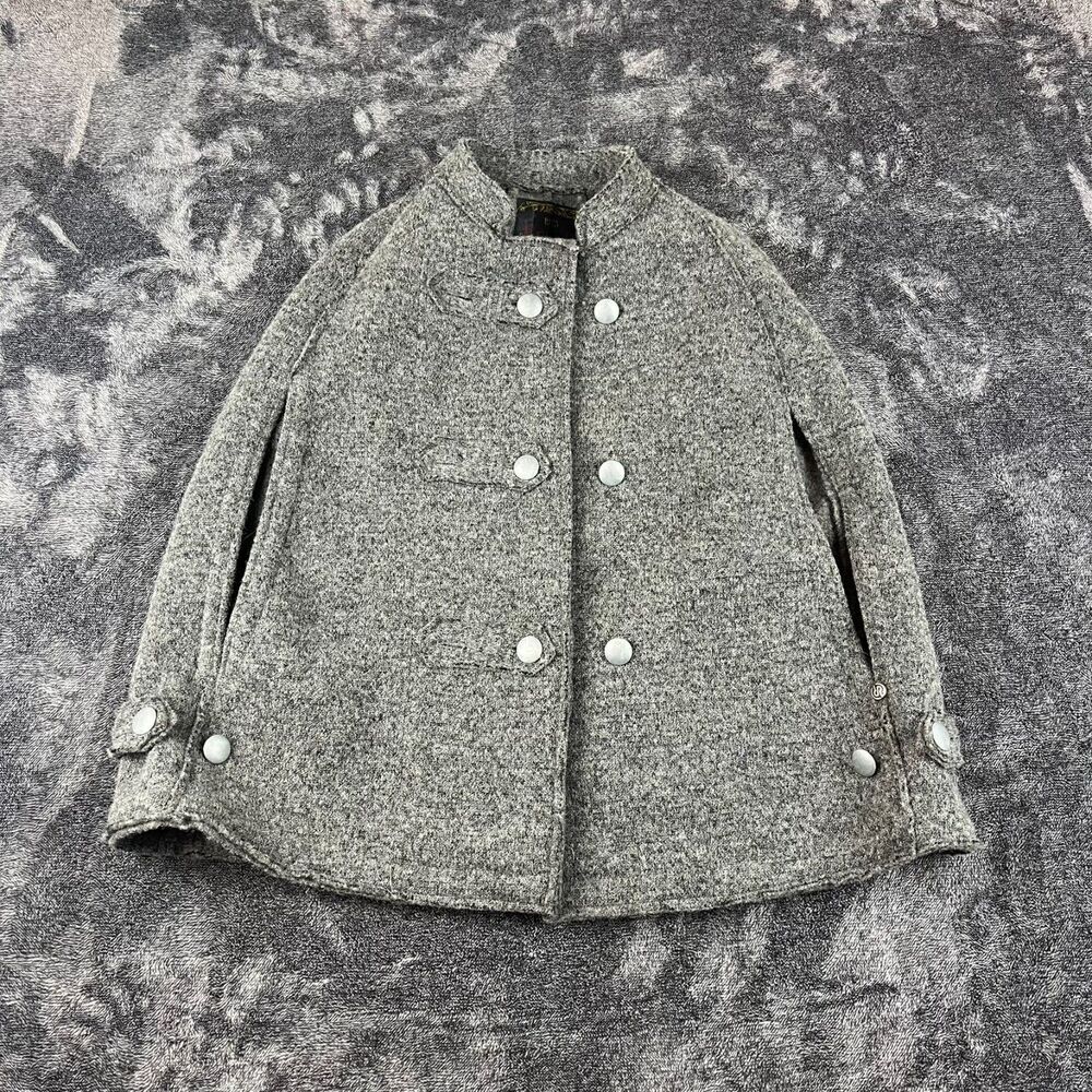 RA-RE Wool Blend Cape Cloak Made In Italy Women's One Size 246 M/L Jacket